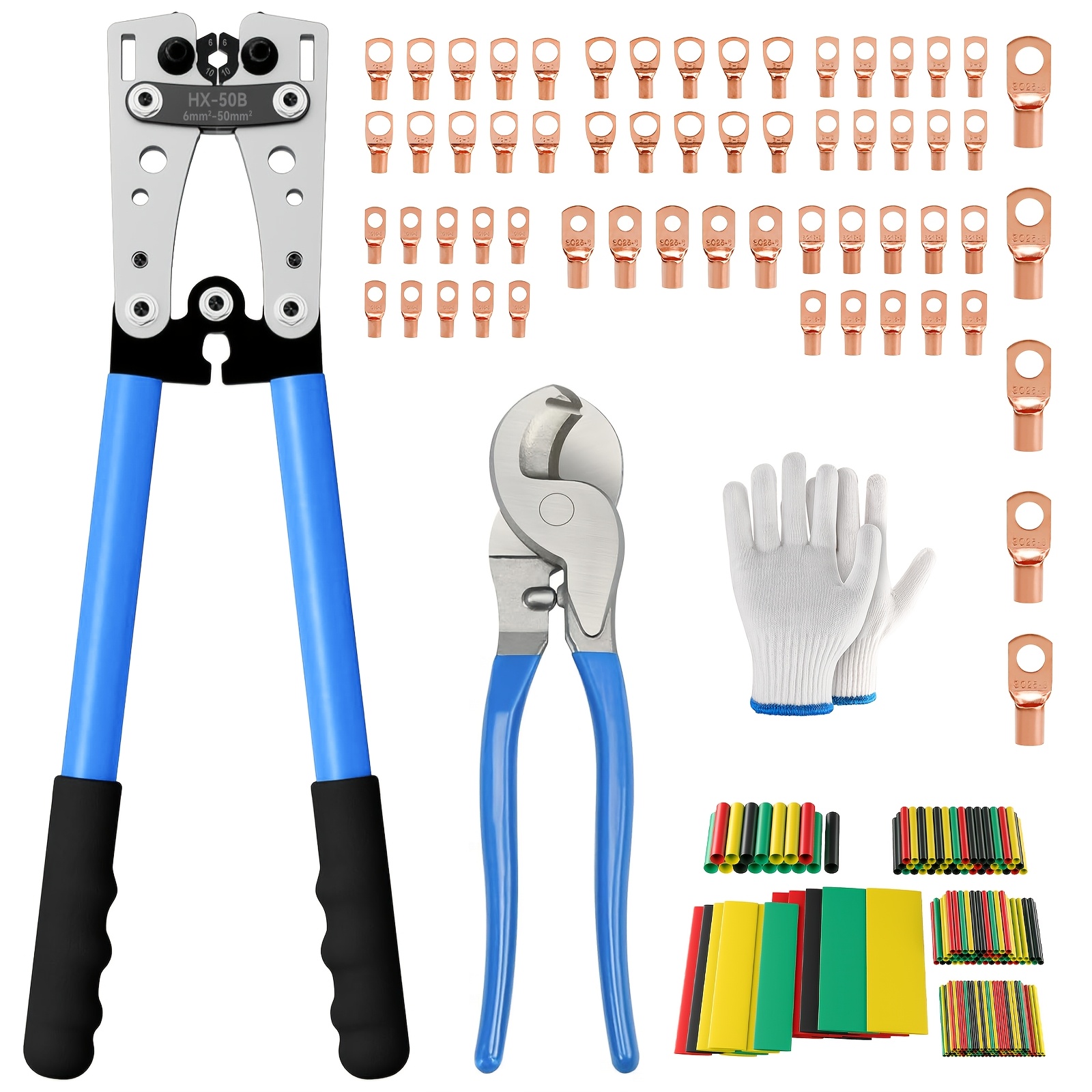 Heavy Equipment Battery - Durable Heavy-Duty Battery Cable Lug Crimping