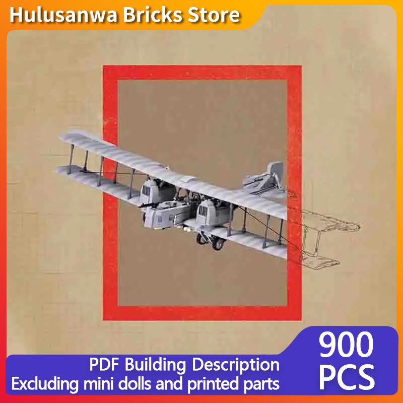 Heavy Equipment Game - Heavy Military Bomber Model MOC Building