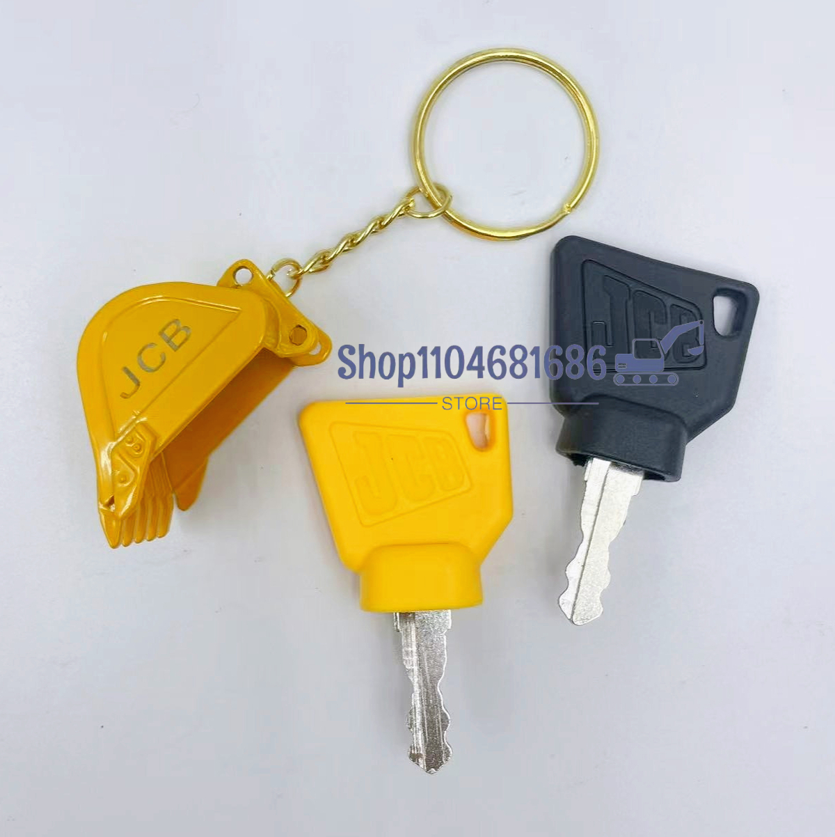 Heavy Equipment Excavator - 2 Piece Ignition Switch Starter Key