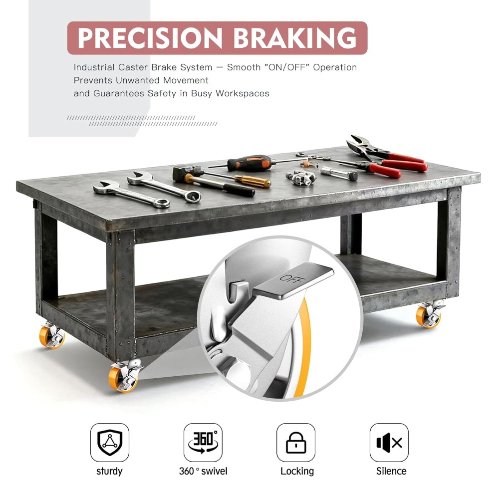 4 Inch Heavy Duty Casters Set  - Heavy Equipment Industry 리뷰 및 가격