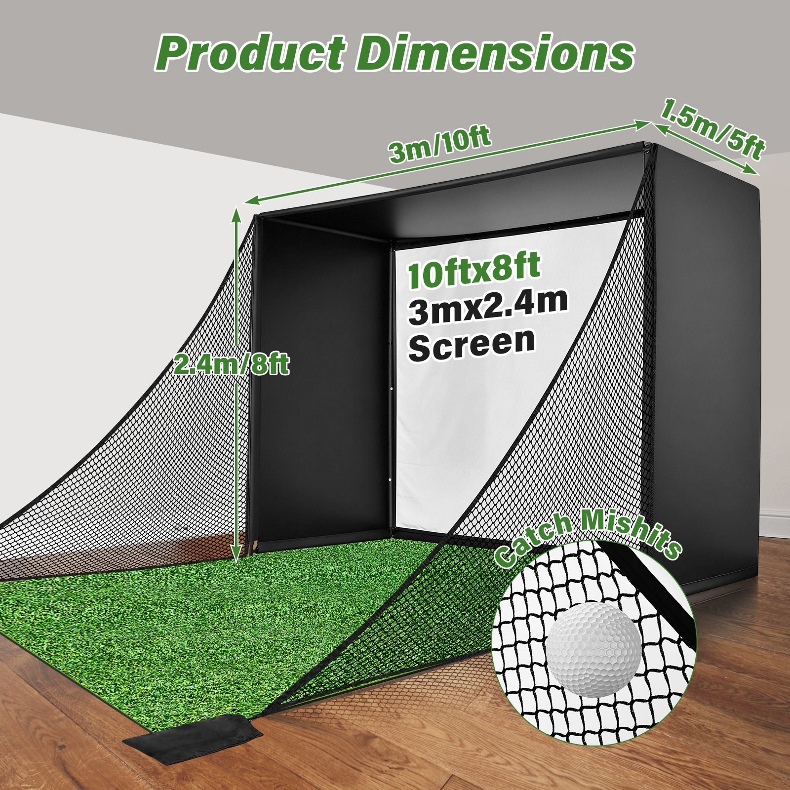 Golf Simulator Enclosure Nets  - Heavy Equipment Simulator 리뷰 및 가격