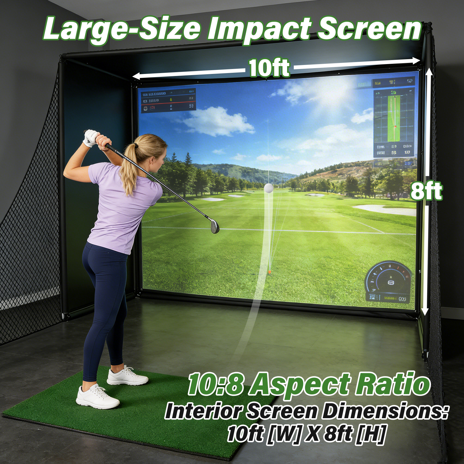 Golf Simulator Enclosure Nets  - Heavy Equipment Simulator 리뷰 및 가격