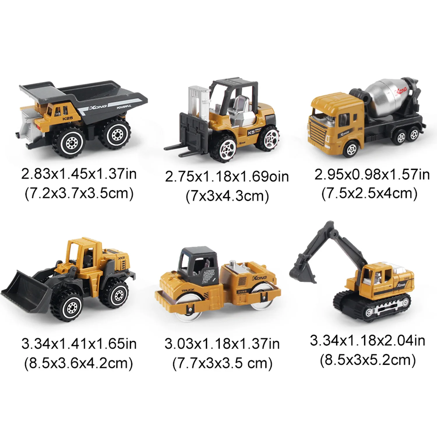 6pcs/set Alloy Engineering Tru - Heavy Equipment Excavator 리뷰 및 가격