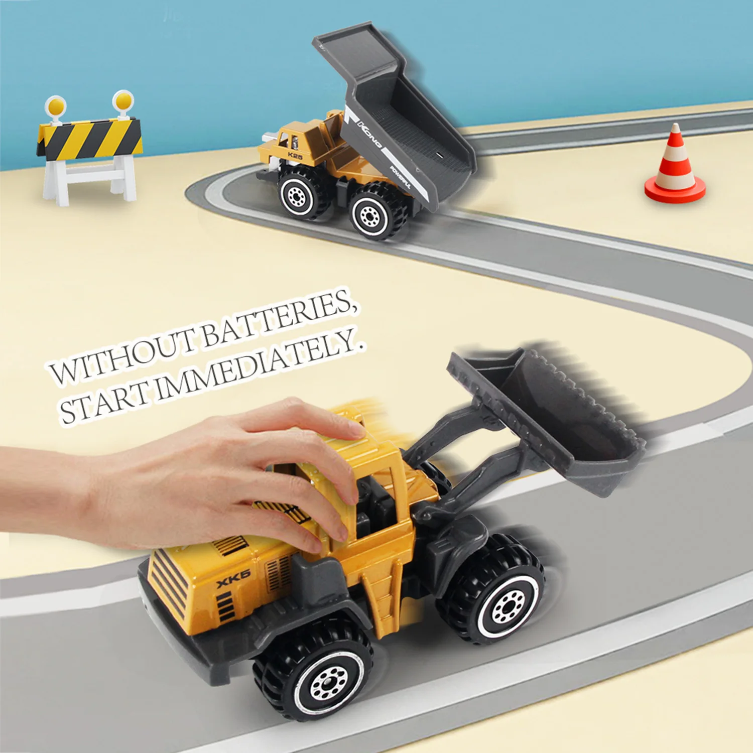 6pcs/set Alloy Engineering Tru - Heavy Equipment Excavator 리뷰 및 가격