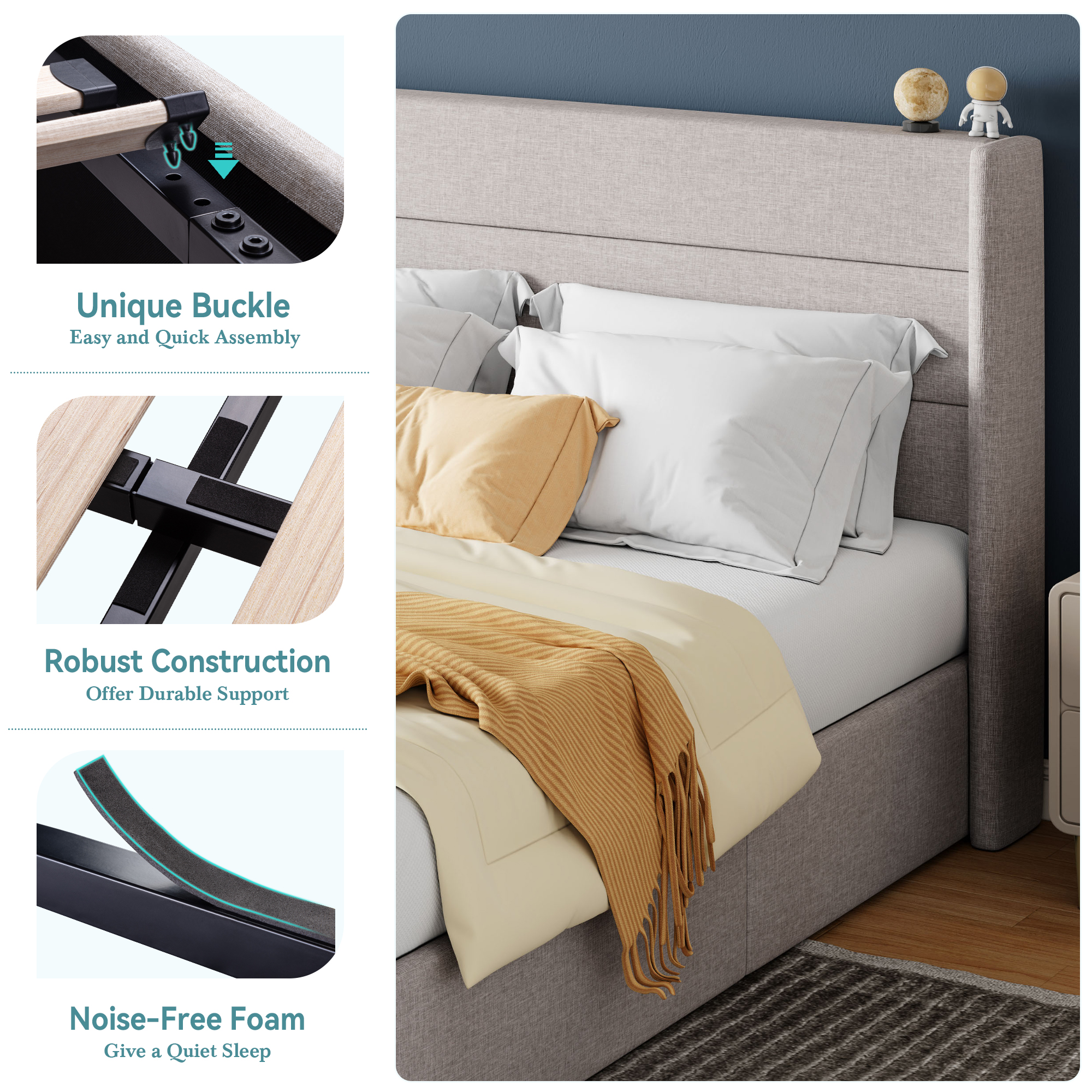 HOOMIC Lift Up Storage Bed wit - Hydraulic Floor Jack 리뷰 및 가격