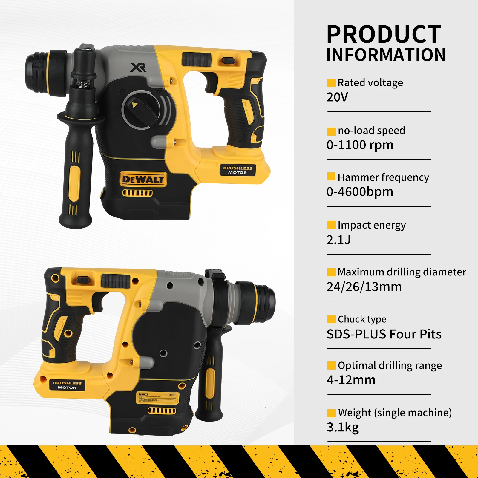 DEWALT DCH273 20V Power Rotary - Concrete Breaker Demolition 리뷰 및 가격