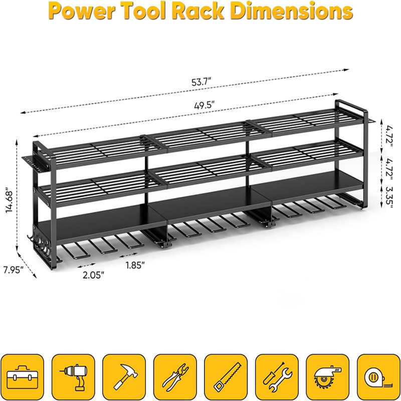 Large Power Tool Organizer Wal - Heavy Equipment Battery 리뷰 및 가격